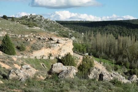 Vista del barranco de Valdebejón en Villaverde de Montejo